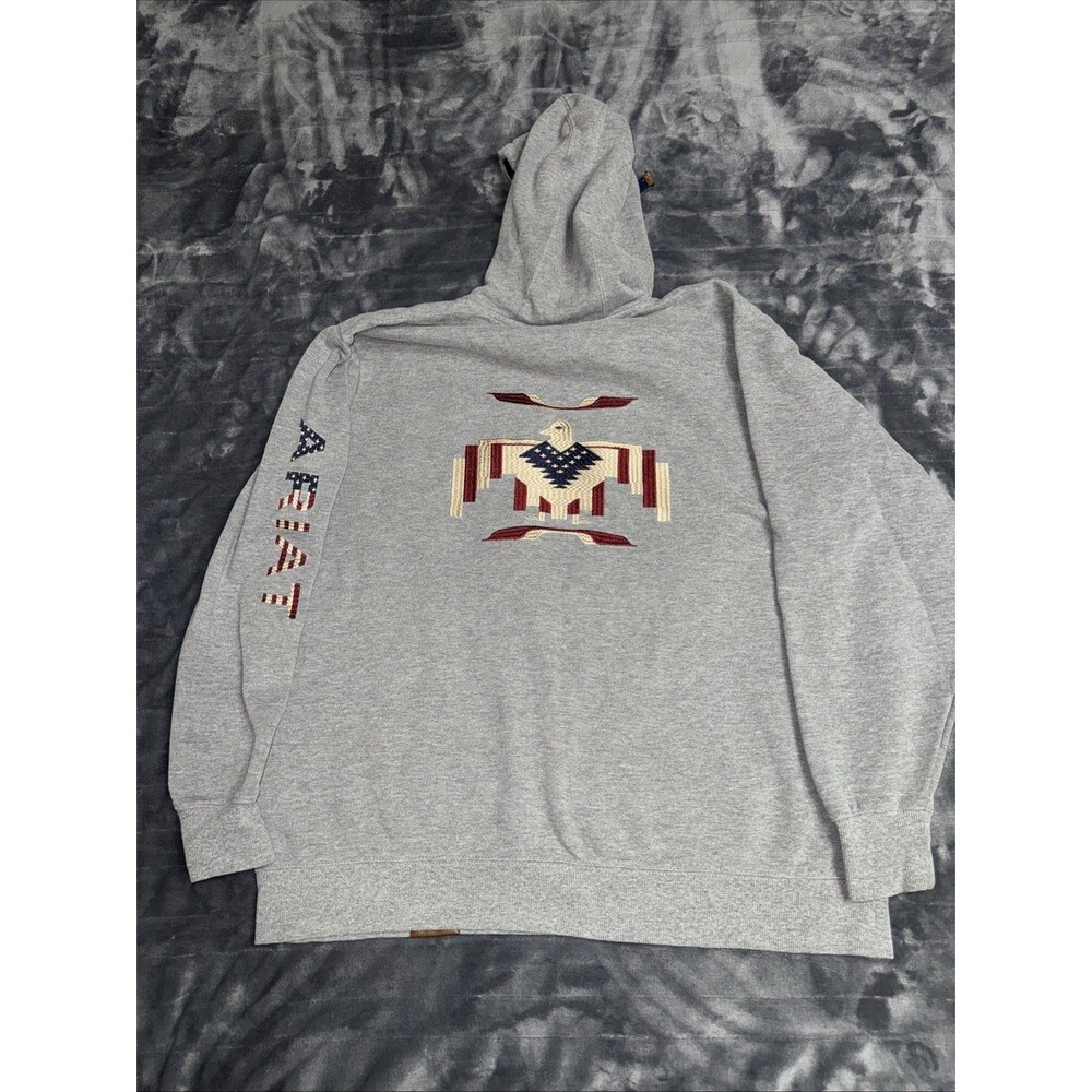 Ariat Ladies Heather Grey Thunderbird Chimayo Hoodie Size XXLarge Nice